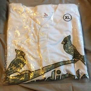 Cardinal’s white and camo baseball jersey